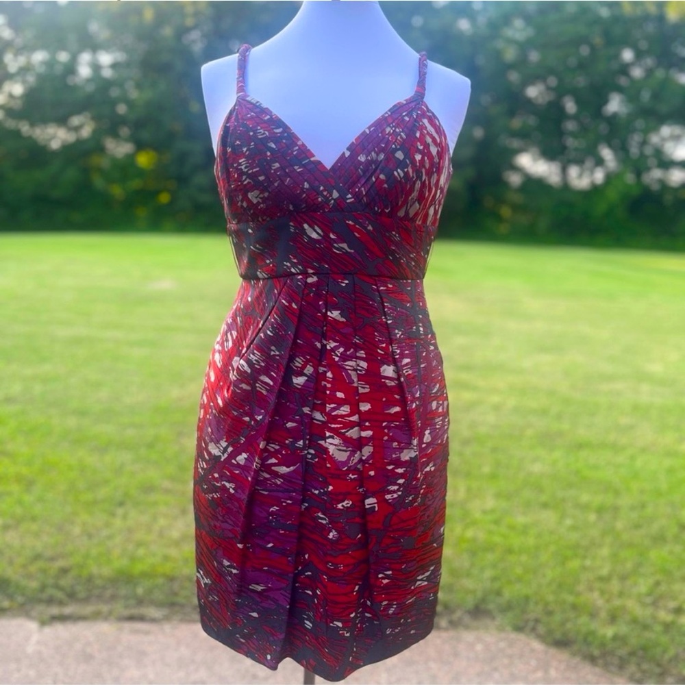 BCBGMaxAzria Sleeveless Silk Dress